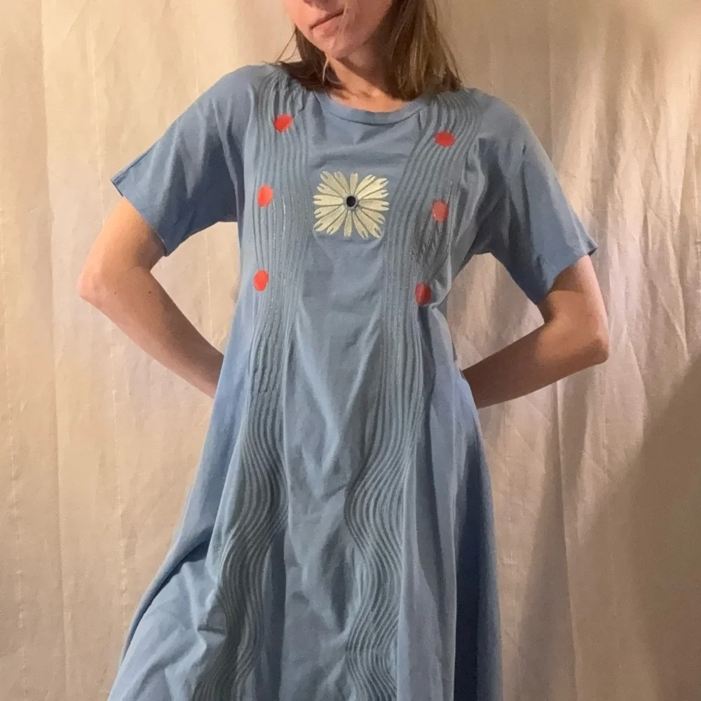 Opening Ceremony Midi Dress, Light Blue Floral T-shirt - Picture 6 of 6